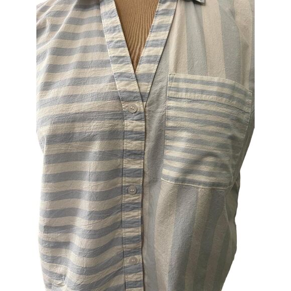MADEWELL Y-Neck Button up Shirt, Size XL - Picture 4 of 8